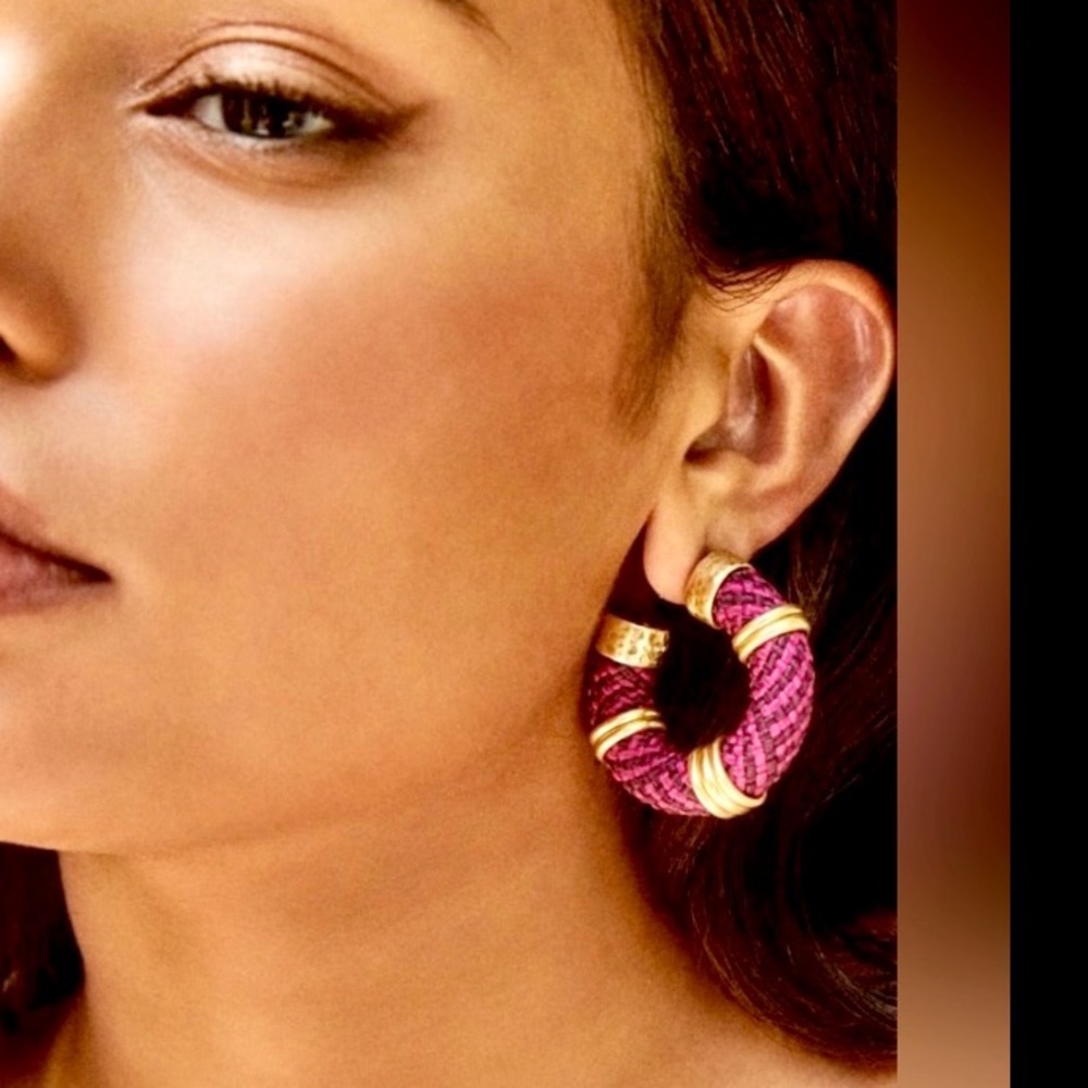 Kendra Scott Maya Hoop Earrings ✨ Gold Orchid Mix